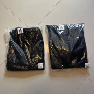 (2 piece) Denim Tear - Monochrome Black Hoodie|Jogger|Short